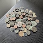 Lot 100 Ancient Coins -- Greek Roman Byzant Islamic -- Low Grade Uncleaned  a942