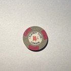 Playboy Club London Casino Chip 10 - Ten Shillings Gray   Pink