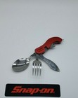 Snap On Tools Camping Utensils Tool  Fork Spoon Knife Bottle Opener Stainless Nw