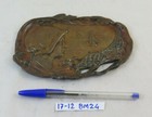 Antique French Art Nouveau Sculpture Early 1900s In Bronze Bas-relief Bm24