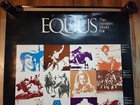 Vntg Fair Poster Equus Western Rodeo Cowboy World Dbl Sided Carnival Advertising