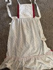 Vintage Handmade Apron Quilted Christmas Noel