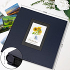 Photo Album 4x6 600 Photos  Leather Cover Extra Large Capacity Holds 600 Horizon
