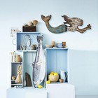 Wooden Mermaid Beach Wall Decor Rustic Hanging Mermaid Plaque Sign Nautical O   