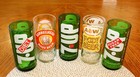 Set Of 5   Vintage Soda Pop Bottle Drinking Glasses Tumbler