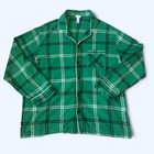 Wondershop Men s Green Plaid Flannel 2-piece Pajama Set Size Large