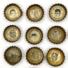 Vintage 1960s Coca-cola Nfl All-stars Coke Bottle Caps Mixed Lot Of 38