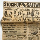 Vintage Newspaper Advertisement Safeway Grocery Store Stock Up Sales Specials
