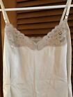 Vintage Vanity Fair Camisoles  3  Lace  Adj   Straps  Size 34 Ivory  Blue  Rose