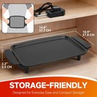 Ashglen Small Electric Griddle Nonstick  Griddle Pan Electric  Parrilla El  ctric