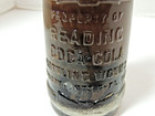 Vintage 1920   s Reading Coca-cola Embossed Bottle Reading  Pa  Full   Unopened