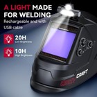 Arccaptain Large View 3 94  X 3 66  True Color Auto Darkening Welding Helmet    
