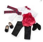 Authentic Ag  Pop Of Plaid Holiday Outfit For 18-inch Dolls For 18-inch Dolls