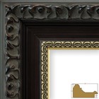 Craig Frames Devereux  2 5  Antique Ornate Brushed Mahogany Red Picture Frame