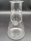 Vintage Pyrex 250ml Flask Erlenmeyer Non Graduated Green Label Wide Mouth Usa