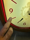 Vintage 1988 Stroh   s Beer Light-up Wall Clock Sign W  Pull String     Works 
