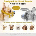 1pc Black Mesh Dog Muzzle Short Snout Anti Bite Small  Dogs Breathable