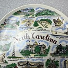 North Carolina State Souvenir Plate With 19 Landmarks 9    Beautiful Plate 