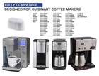  24  Goldtone Charcoal Water Filters For All Cuisinart Coffee Makers - Dcc-rwf