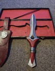 Custom Handmade Copper Damascus Viking Fantasy Hunting Dagger With Box   Sheath