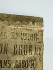 1800s Civil War Veterans Survivors Association Ribbon   Johnson County Iowa Ia