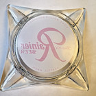 Vintage Rainier Beer Clear Glass Ashtray Seattle Wash Sicks Reinier Brewing Co