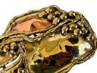 Vintage Laa Gallery Mixed Metal Brutalist Handmade Belt Buckle Brass Copper