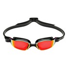 Xceed Red Titanium Mirrored Lens Swim Goggles  Black  192300
