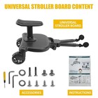 New-universal Stroller Board With Detachable Seat  2in1 Sit And Stand Stroller