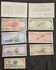 7 Pc Bahrain Complete Specimen Set 1978   1166  C u   W coa Mint Condition Rare