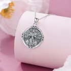 St  Michael Necklace Saint Medal Pendant 925 Sterling Silver Gifts For Men Women