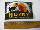 Vintage  Husky  Oil Gas Gasoline  Patch Embroidered  Nos New Stock Free Shipping