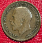 Vintage Fine vf Details 1913 Great Britain English  Penny-rim Issues-oct102