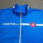 Castelli Long Sleeve Cycling Jersey Scorpion Graphic Mens Blue Full Zip Size M