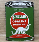 Vintage Sinclair Motor Oil Can Porcelain Sign Gasoline Gas Station Pump Plate