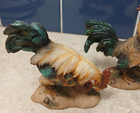 Vintage Miniature Rooster Chicken Hen Figurines