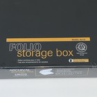 Lineco 9 5x12 5x1 75in Black Clamshell Archival Folio Storage Box Acid-free 9x12