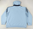 Adidas Hoodie Mens Large Blue Sporting Kansas City Mls Soccer Sweatshirt Active