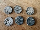 Ancient India Western Satraps Drachms 6 Silver Coins Lot