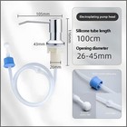Diy Stainless Steel Sink Soap Dispenser Kitchen Hand Liquid Pump Bottle Tube Kit