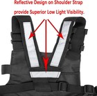 Radio Chest Harness With Reflective Strips Shoulder Holster Radio Vest Holder