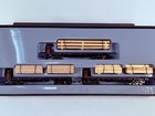 Marklin Mini-club Z-scale 82570  Timber Flat Car Set