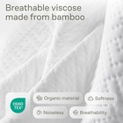 Crib Mattress Protector Waterproof Bamboo Viscose 52x28 White Fitted Cover