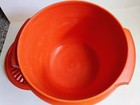 Tupperware Servalier 20 Oz  Bowl Poppy Orange  886-9 With Starburst Lid  812-34
