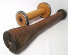 Antique Primitive Wood Beehive Bobbin   Spool