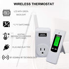 Wireless Temperature Controller Us Plug-in Outlet Thermostat Heat cool Rf Remote