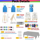 2 Pack Paint And Sip Canvas Painting Kit Pre Drawn Stretched Canvas For Adults A