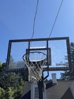Spalding Adjustable Portable Basketball Hoop  Clear Backboard With Net 