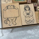 Vintage Lot Over 30 Various Brands Wooden Rubber Stamps Animals Holiday Crafting