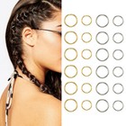 50pcs Hair Braid Rings Dreadlocks Dread Beads Ring Hair Styling Accessoribz